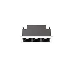 Downlight empotrable LIKA FI TRIM D11 de 3 llamas, on/off, con bandas de borde, UGR < 16 IP20, blanco mate 