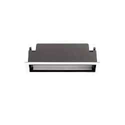Downlight empotrable LIKA FI WALLWASHER D15 asimétrico, on/off, con bandas de borde IP20, blanco mate 