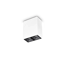 Downlight de superficie LIKA PL SURFACE D07 de 2 llamas, on/off, UGR < 16 IP20, blanco mate 