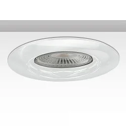 recessed mounting frame ION, IP20, round, Ø 8.1cm, incl. GU5.3 socket, 20° swivelling, aluminium, white