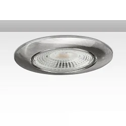 recessed mounting frame ION, IP20, round, Ø 8.1cm, incl. GU5.3 socket, 20° swivelling, aluminium