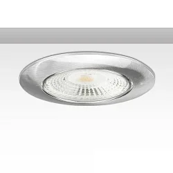 recessed mounting frame ION, IP20, round, Ø 8.1cm, incl. GU5.3 socket, 20° swivelling, aluminium, chrome