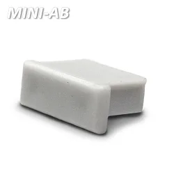 Accessory for profile MINI-AB10 - endcap, silver, closed