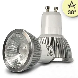 Lámpara de reflectores GU10 regulable GU10 5,5W 330lm 2700K 38° CRI 80-89 regulable
