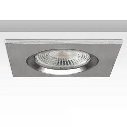 recessed mounting frame BRUSH TWO incl. GU5.3 socket, IP20, adjustable, brushed aluminium