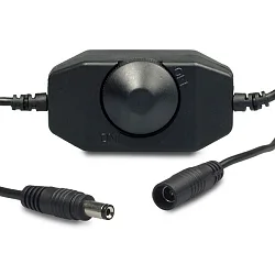 Atenuador de luz, negro