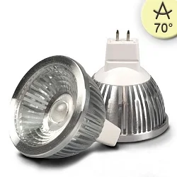 Lámpara de reflectores MR16 regulable GU5,3 5,7W 390lm 2700K 70° CRI >83 regulable