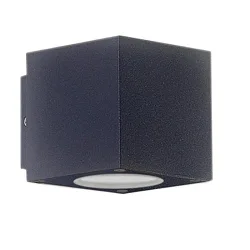 Outdoor LED wall luminaire Up&Down, severally focusable, 2x3W CREE, IP54, 3000K 290lm 15°-90°, aluminium, anthracite