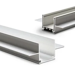 Accessory for recessed profile WING20 - Installation channel, anodized aluminium, length 200cm, for 12.5mm plasterboards