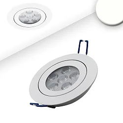 Luminaria empotrable giratorio, regulable IP40, blanco regulable 16W 1120lm 4200K 72° 72° CRI 80-89