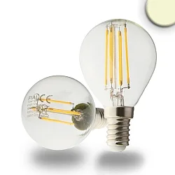 Filamento luminoso en forma de gota ILLU regulable E14 4W 350lm 2700K 360° CRI 80-89 regulable