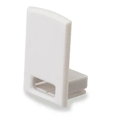 Accessory for SURF12 RAIL with COVER4, angular endcap, PVC, grey-white