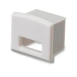 Accessory for SURF12 BORDERLESS with COVER3 - endcap (1 pc.), PVC, EC11, greywhite, with cable opening