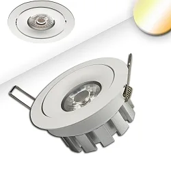 Recessed LED spot SUNSET, 15W 2200-3100K 1000lm 45°, CRI >95, dim-to-warm, swivelling, white