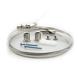 Accesorio Suspensión por cuerda ISO, acero inoxidable 250cm