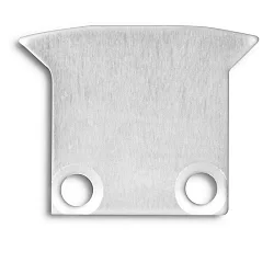 Accessory for profile DIVE12 FLAT with TUNNEL - endcap EC27 (2 pc.), aluminium, incl. screws