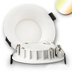 Luz downlight plano IP20, blanco regulable