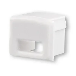 Accessory for profile SURF12 - endcap (1 pc.), EC5W, white, with cable opening