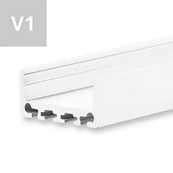 Perfil de montaje SURF24 FLAT V1, blanco