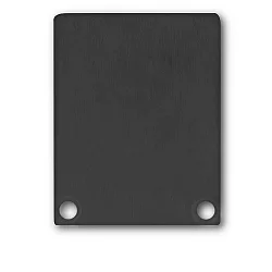 Accessory for SURF24 / DIVE24 FLAT with COVER12 - aluminium endcap EC45 (2 pc.), incl. screws, black RAL 9005