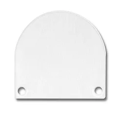 Accessory for SURF24 / DIVE24 FLAT with COVER13 - aluminium endcap EC46 (2 pc.), incl. screws, white RAL 9010