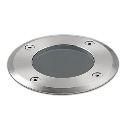 Outdoor in-ground spot for GU10, IP67, walkable, aluminium, excl. lamps, round, Ø 10.8cm