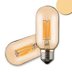 Filamento de alumbrado decorativo VINTAGE LINE T45 TUBE claro E27 8W 600lm 2200K 360° CRI 80-89 regulable