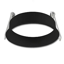 Round extension ring for recessed spot Sys-68, set back , matt black