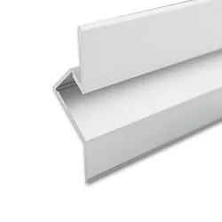 Recessed LED mount profile BACKLIGHT 3, indirect lightbeam, asymmetric, angular, no cover needed, 200cm