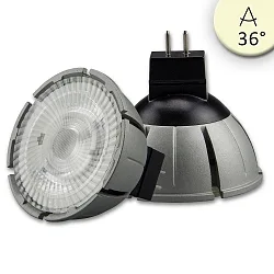 Lámpara de reflectores MR16 regulable GU5,3 7,55W 520lm 3000K 36° CRI >98 regulable