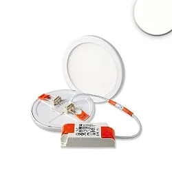 LED downlight Flex 8W, IP52, UGR<19, suitable for offices, DA 5-10cm, not dimmable, white, 8W 4000K 750lm 120°