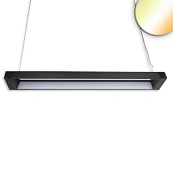 Luminaria colgante FRAME CCT Switch IP40, mate, negro 