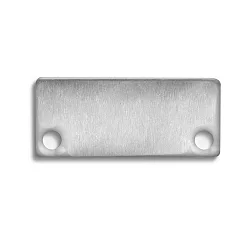 Tapa final IL-ALU20, aluminio eloxado