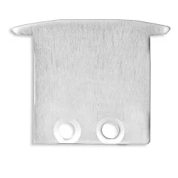 Tapa final IL-ALU20, aluminio eloxado
