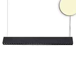 Luminaria colgante Raster Up+Down Arriba-Abajo, para estación de trabajo VDU IP20, negro regulable