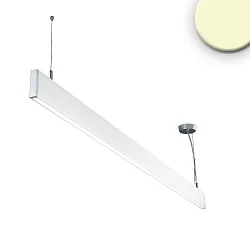 LED hanging lamp Linear Up+Down 1200, IP40, prismatic, linear connectable, 40W 3000K 2550+750lm 2x120°, white