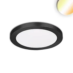 Luminaria de superficie / empotrada Slim Flex IP44, negro 