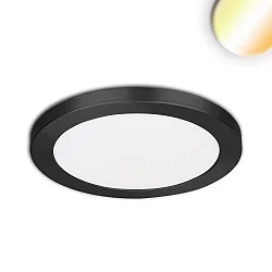 Luminaria de superficie / empotrada Slim Flex IP44, negro 