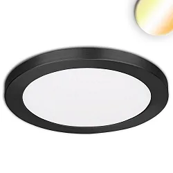 Luminaria de superficie / empotrada Slim Flex IP44, negro 