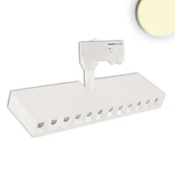 LED 3-phase track grid-spot, length 32.15cm, 35W, 45°, CRi >90, rotatable, tiltable, 3000K 2800lm, matt white