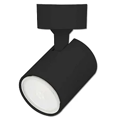 Luminaria de pared y techo giratorio GU10 IP20, negro mate regulable