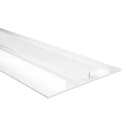 LED drywall lighting profile PLANAR, indirect lightbeam, for 2 LED strips, aluminium, 200cm