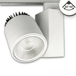 Foco trifásico giratorio IP20, blanco 