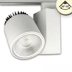 Foco trifásico giratorio IP20, blanco 