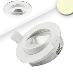 Luminaria empotrable giratorio, regulable IP44, blanco regulable 8W 450lm 3000K CRI >94