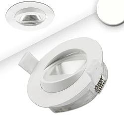 Luminaria empotrable giratorio, regulable IP44, blanco regulable 8W 550lm 4000K CRI >94