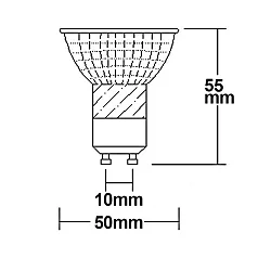 Lámpara de reflectores GU10 GU10 5W 420lm 4000K 45° CRI >92 