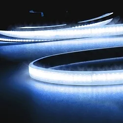 Tira LED completamente siliconada CRI9B LINEAR 48V-FLEXBAND 2 polos blanco