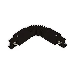 Conector flexible trifásico SERIE S1, negro mate