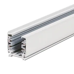 Raíl de montaje trifásico SERIE S1 200CM plano, blanco mate